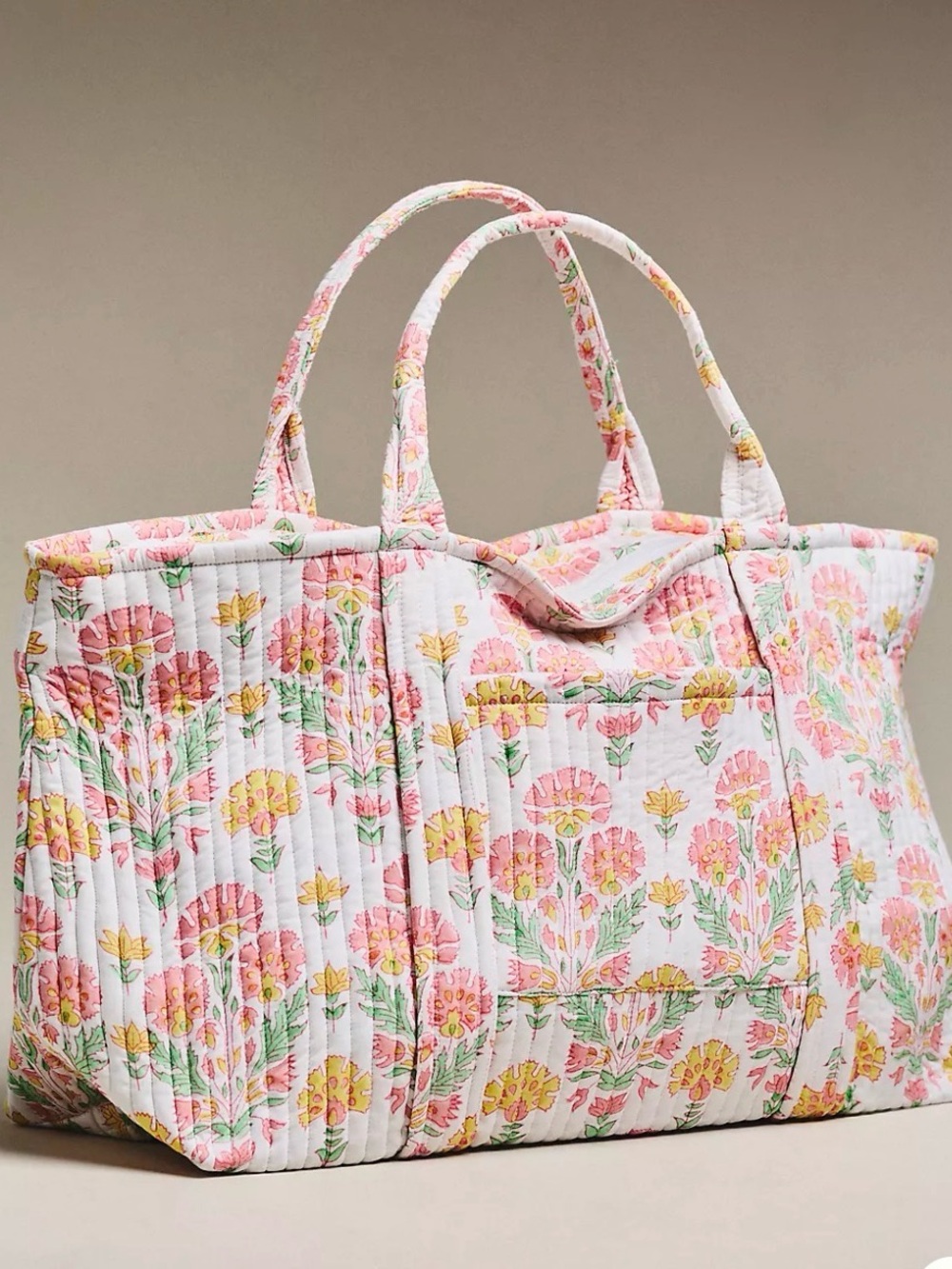 NWT Anthropologie SZ Blockprints Weekend Duffle Bag